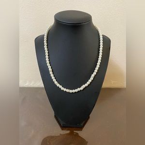 6mm pearls patterned with wheel gems necklace/choker